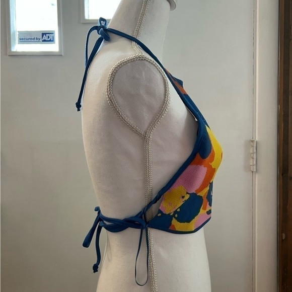 Zara MULTICOLOR HALTER TOP (M) - Picture 9 of 17